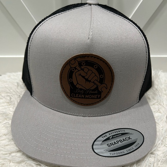 Flat bill SnapBack hat Dirty Hands Clean money. - Picture 2 of 2